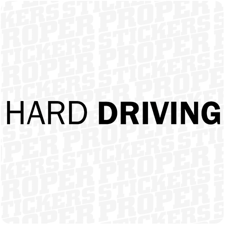 HARD DRIVING naklejka stickers